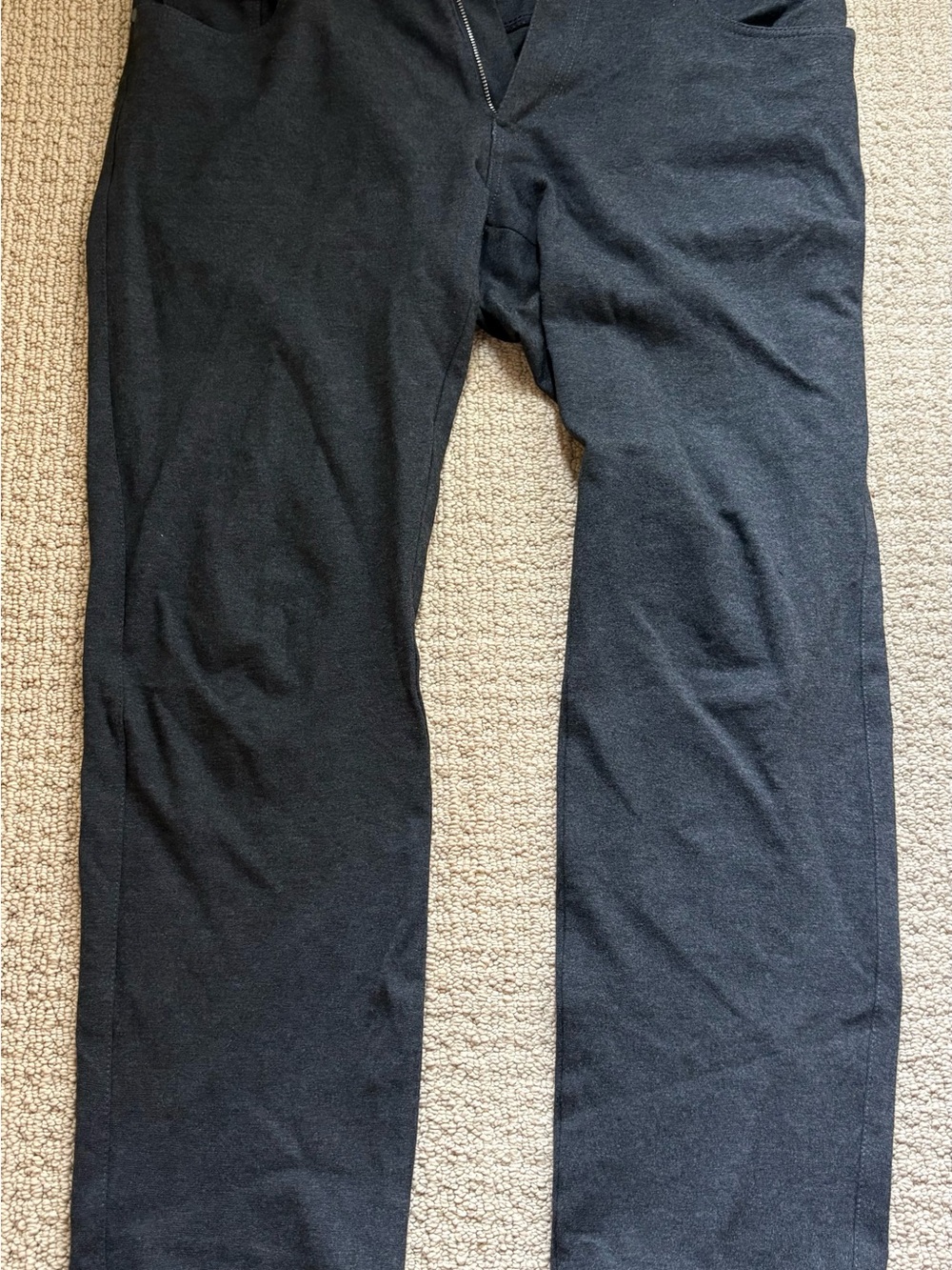 Men's Charcoal Stretchy Dress Pants — Classic Tailored Comfort